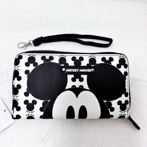 Disney Mickey‎ Mouse Black and White  Wallet  NEW